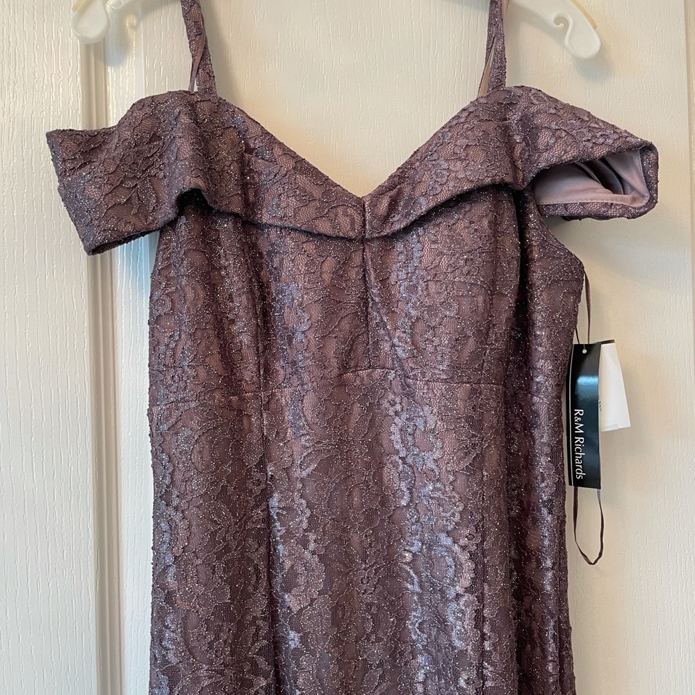 New David’s Bridal long lace dress